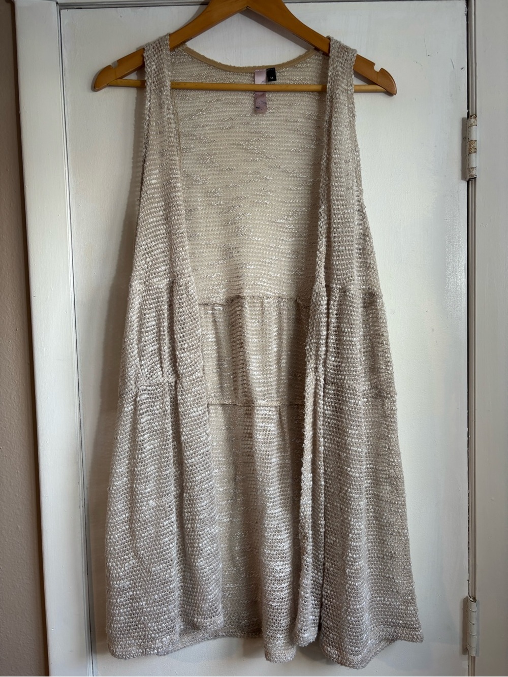 Alya Cream Open Knit Vest